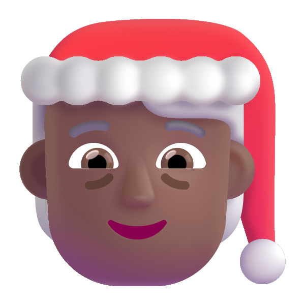 Mx Claus Color Medium Dark Vector