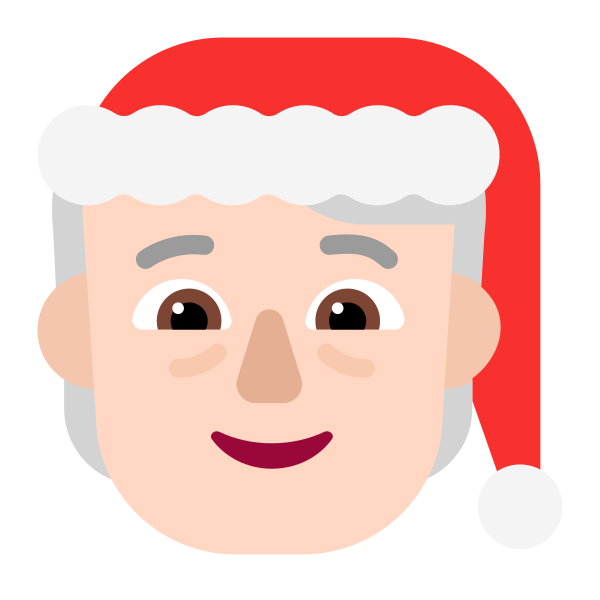 Mx Claus Flat Light Vector