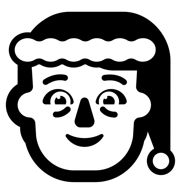 Mx Claus High Contrast Default Vector