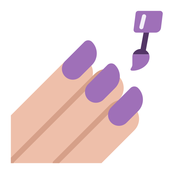 Nail Polish Flat Medium Light Vector