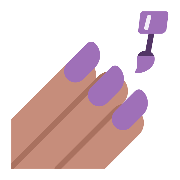 Nail Polish Flat Medium Vector