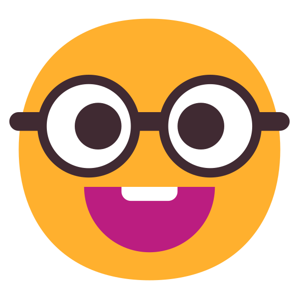 Nerd Face Flat