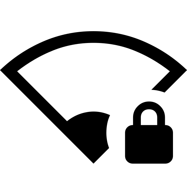 Network Wifi 1 Bar Locked Fill