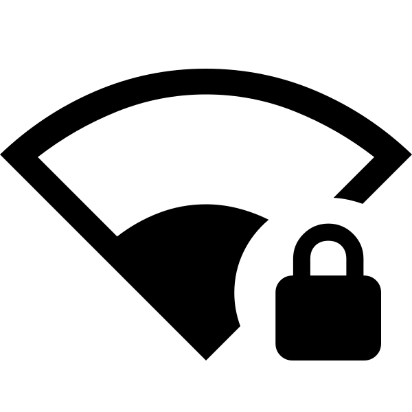 Network Wifi 2 Bar Locked Fill