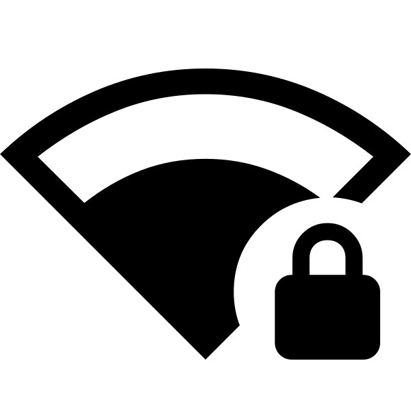 Network Wifi 3 Bar Locked Fill