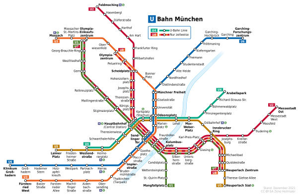 Netzplan U Bahn München