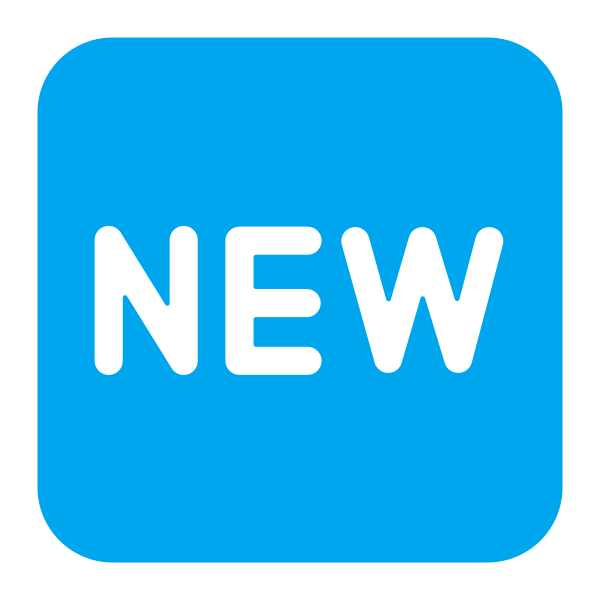 New Button Flat Vector