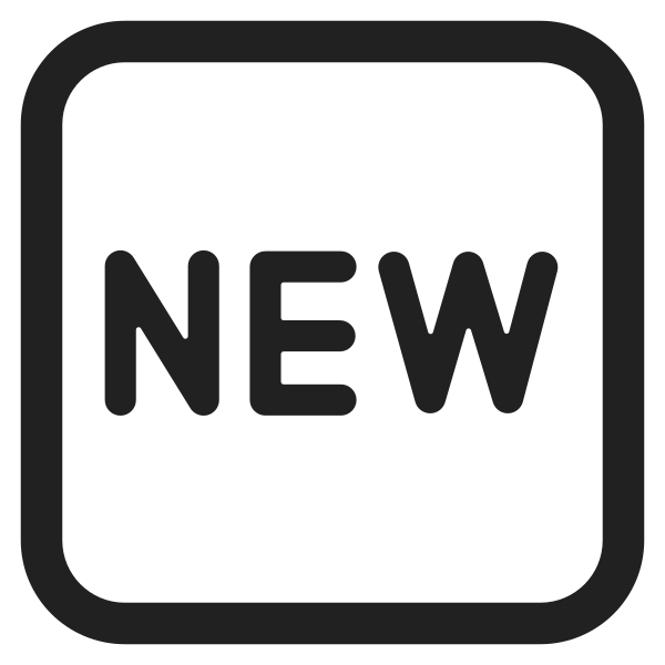 New Button High Contrast Vector
