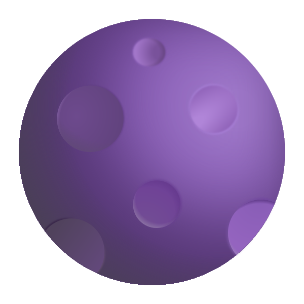 New Moon Color Vector