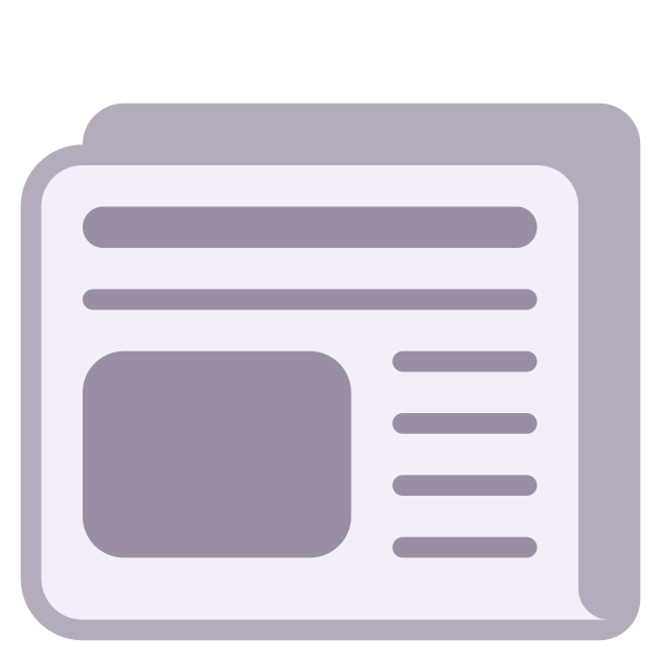 Newspaper Flat Vector