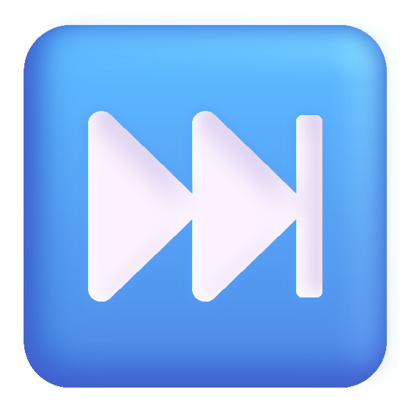 Next Track Button Color Vector