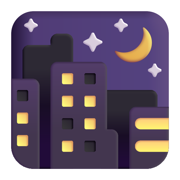Night With Stars Color Vector