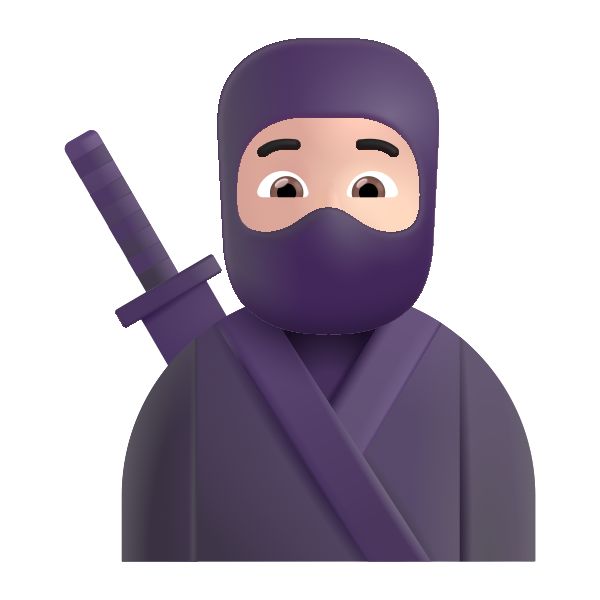 Ninja Color Light Vector