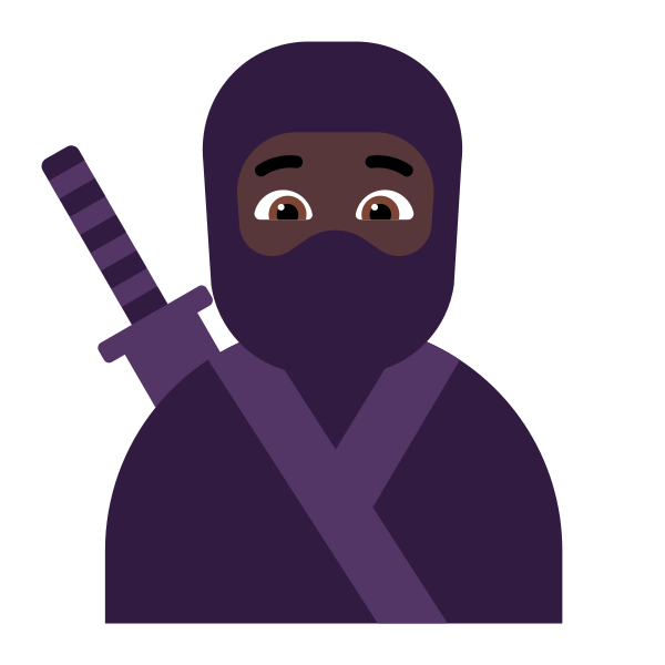 Ninja Flat Dark Vector