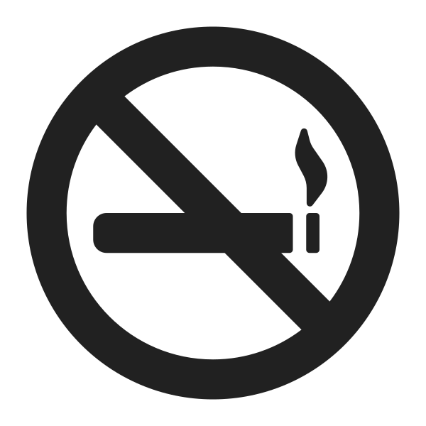 No Smoking High Contrast Vector
