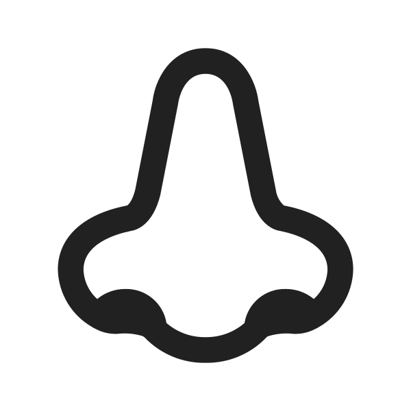 Nose High Contrast Default Vector