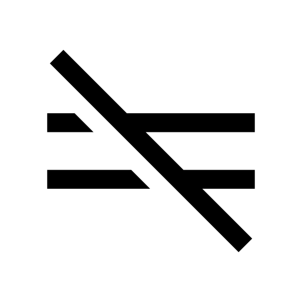 Not Equal Solid