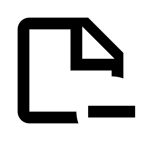 Note Minus Outline