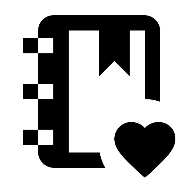 Notebook Heart Outline