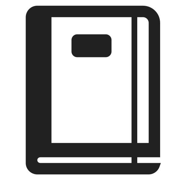 Notebook High Contrast Vector