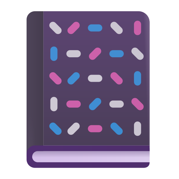 Notebook With Decorative Cover Color Vector