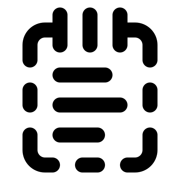 Notepad Text Dashed