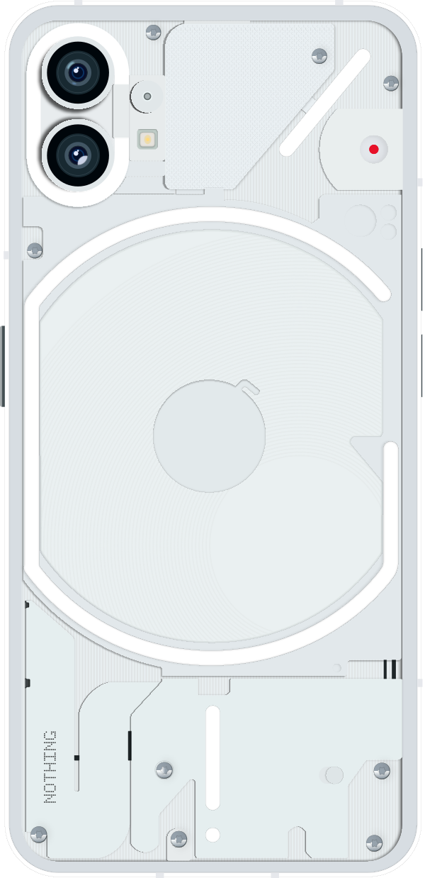 Nothing Phone(1) White (back) Vector