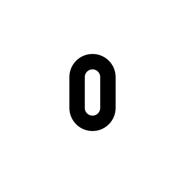 Number 0 Small