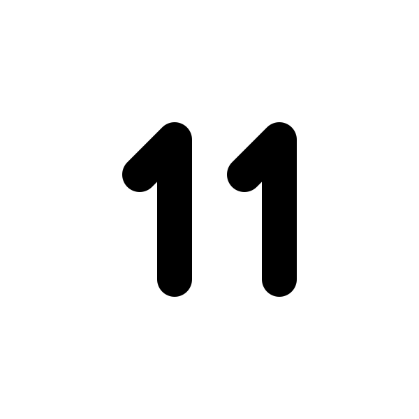 Number 11 Small