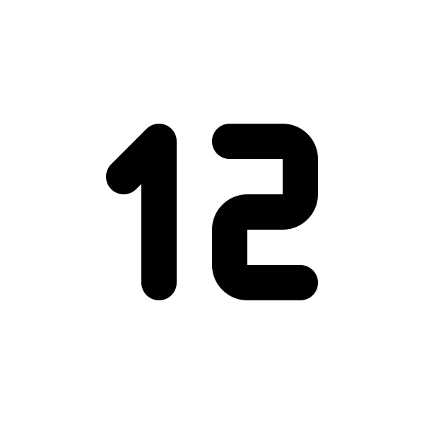 Number 12 Small