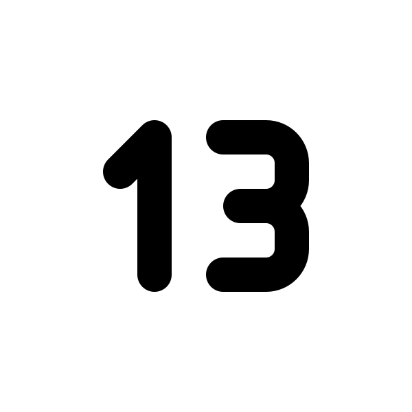Number 13 Small