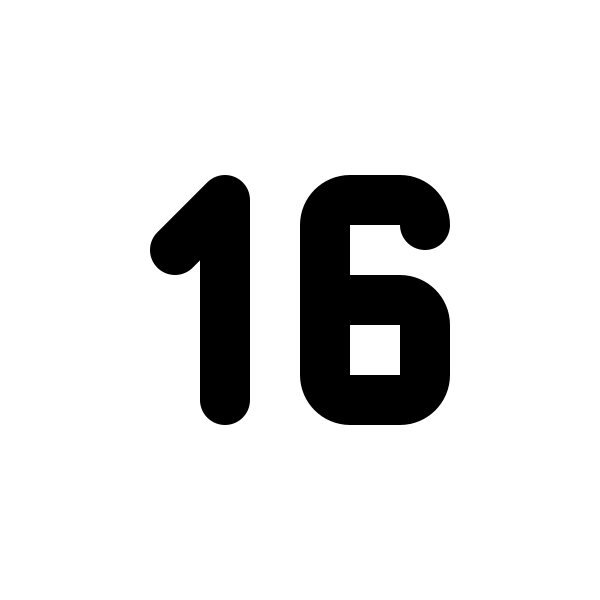 Number 16 Small