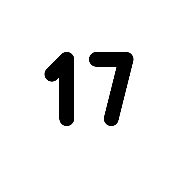 Number 17 Small