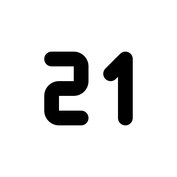 Number 21 Small