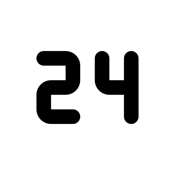 Number 24 Small