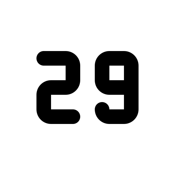 Number 29 Small