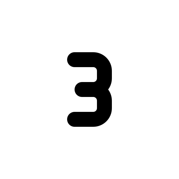 Number 3 Small