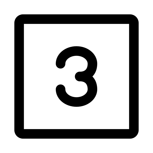 Number 3 Square