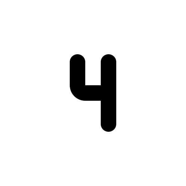 Number 4 Small