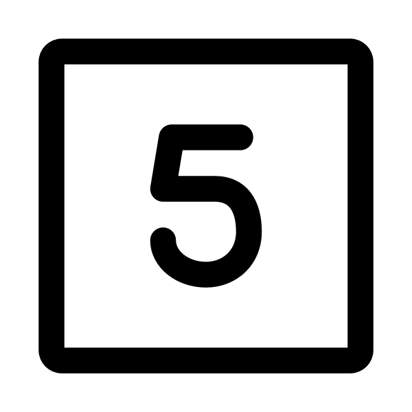 Number 5 Square