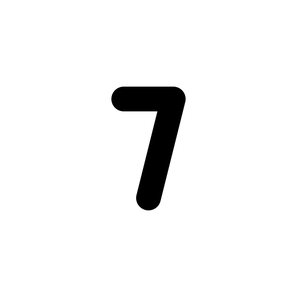 Number 7 Small
