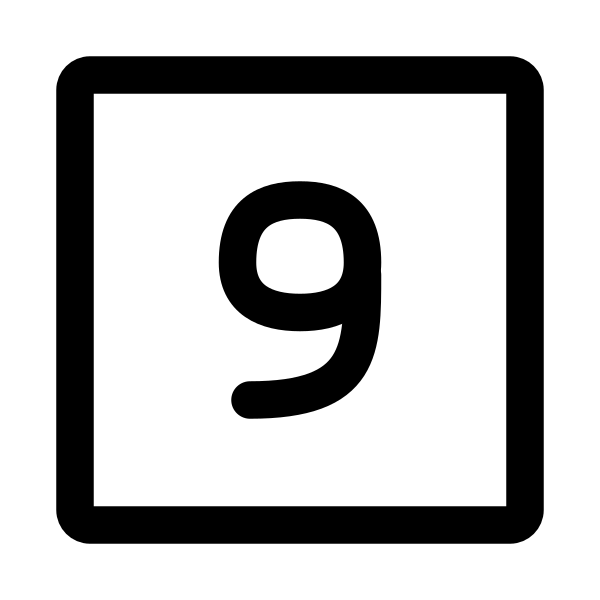 Number 9 Square