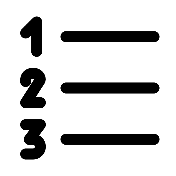 Numbered List Left