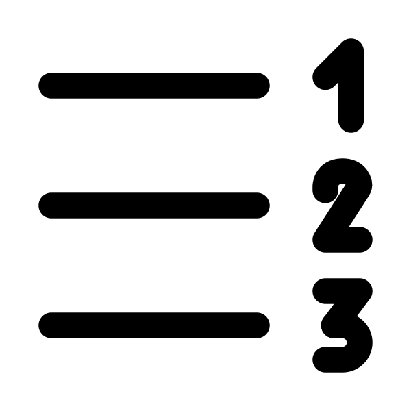 Numbered List Right