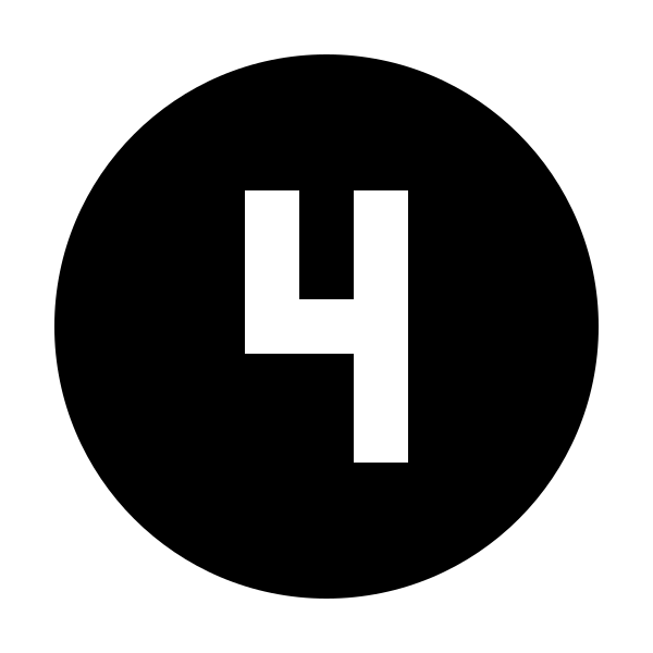 Numeric 4 Circle