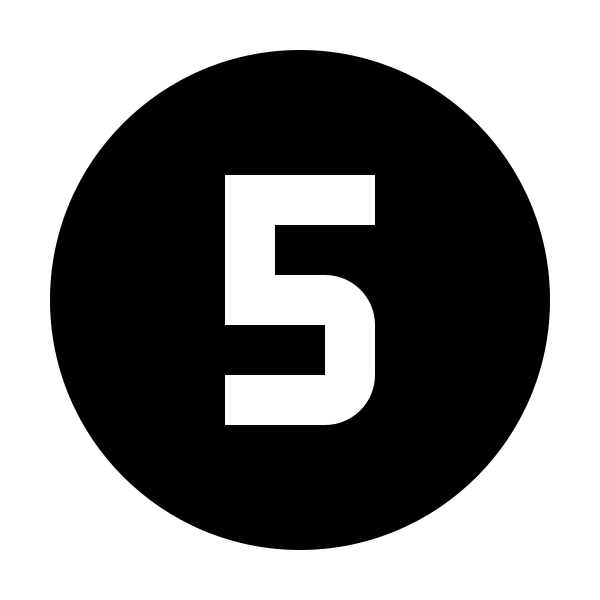 Numeric 5 Circle