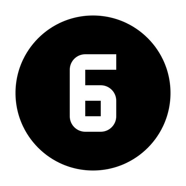Numeric 6 Circle