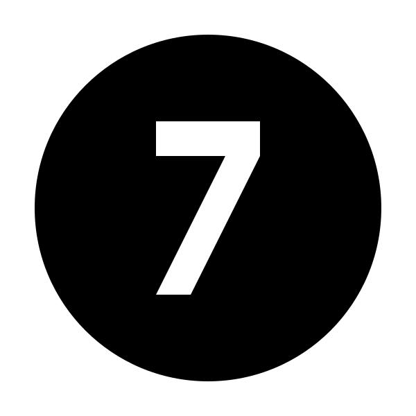 Numeric 7 Circle