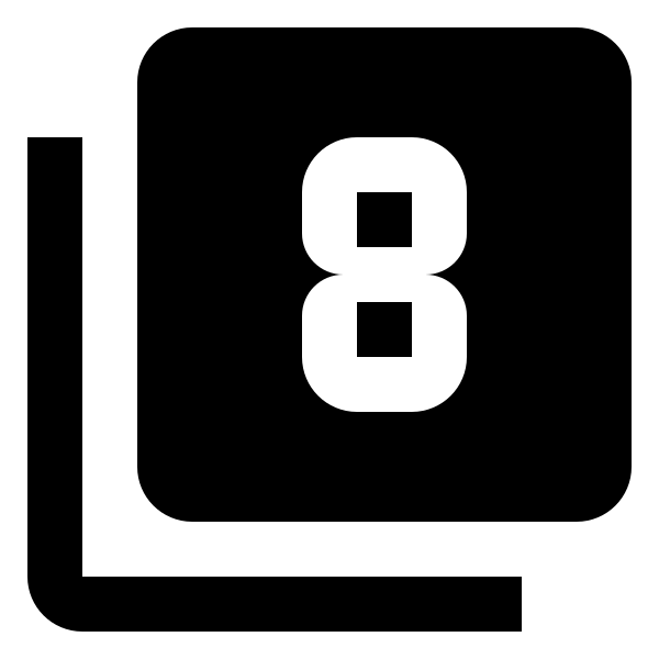 Numeric 8 Box Multiple