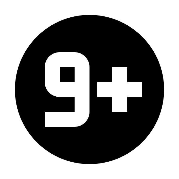 Numeric 9 Plus Circle